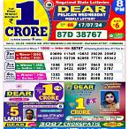 dear lottery result today 4 pm
